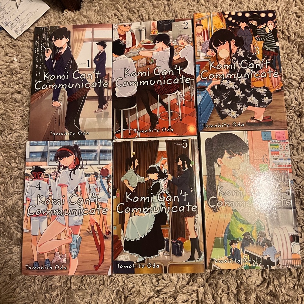 Komi Can't Communicate Manga Volumes 1-6